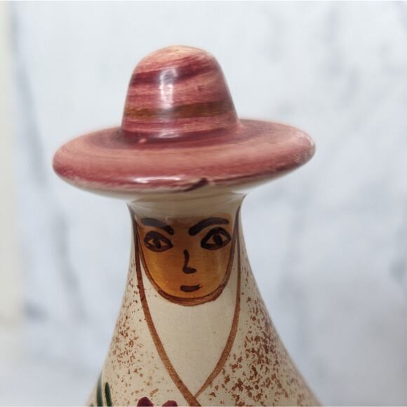 Vintage Eduardo Vega ceramic pottery lidded jar vase made in Equador - Picture 4 of 8